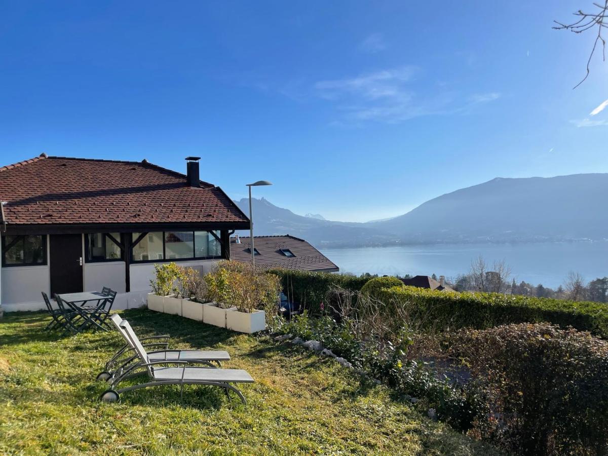 Maisonnette Vue Panoramique Lac D'Annecy เวย์ริเยร์-ดู-ลัค ภายนอก รูปภาพ